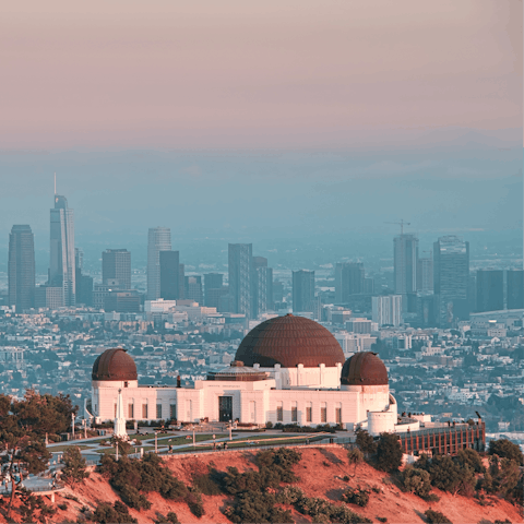 Take a drive to LA's famous Griffith Observatory to explore