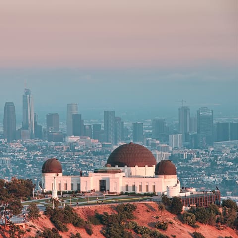 Take a drive to LA's famous Griffith Observatory to explore