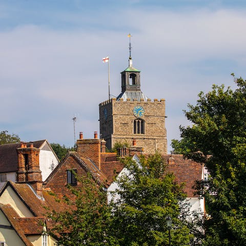 Drive fifteen minutes into Finchingfield, a picturesque village with great restaurants and afternoon tea spots