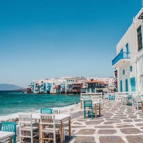 Make the journey to Mykonos Town