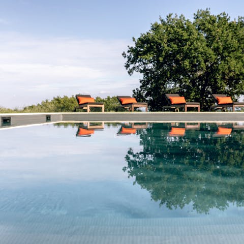 Start the day with a refreshing dip in the crystalline pool