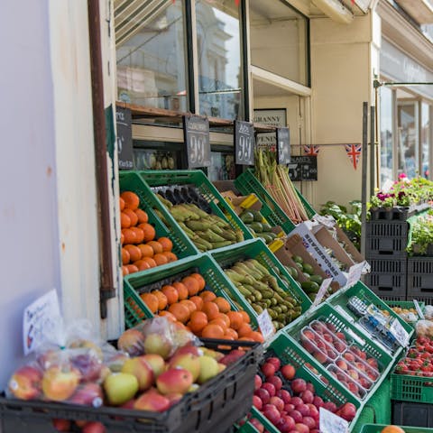 Pop to the local shops to pick up some fresh ingredients for dinner