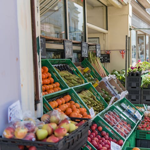 Pop to the local shops to pick up some fresh ingredients for dinner