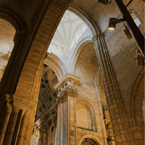 Visit Porto Cathedral – reachable in twenty-four minutes on foot