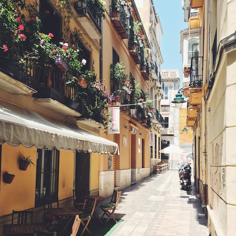 Stay in the heart of Malaga and explore the historic sights and pretty streets