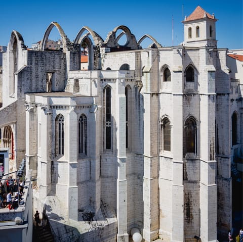 Visit the Convento do Carmo, sixteen minutes away on foot