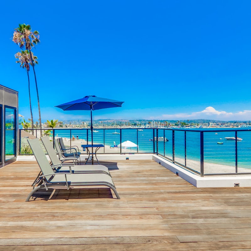 Enjoy a private moment on the master bedroom's rooftop terrace overlooking the ocean