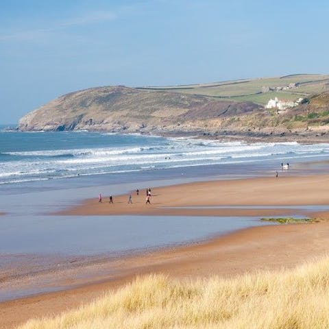 Experience the rejuvenating spirit of the sea from Woolacombe Beach