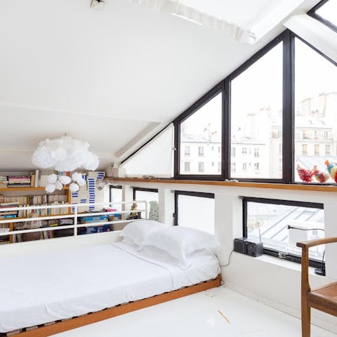 Wake up to plenty of sunlight from the large windows