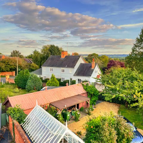 Admire the views over Kineton from the main bedroom in the loft