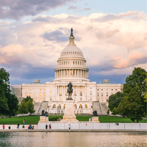 Visit the iconic centre of Washington D.C