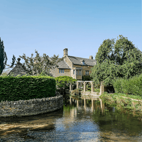 Take a picnic to Bourton-on-the-Water, a ten-minute drive away