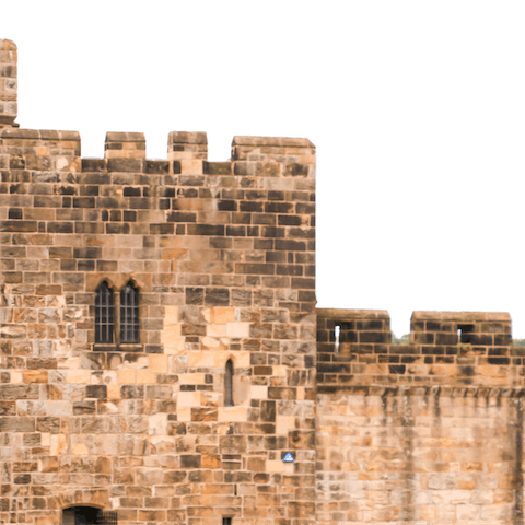 Drive to the 11th-century Alnwick Castle, one hour from home