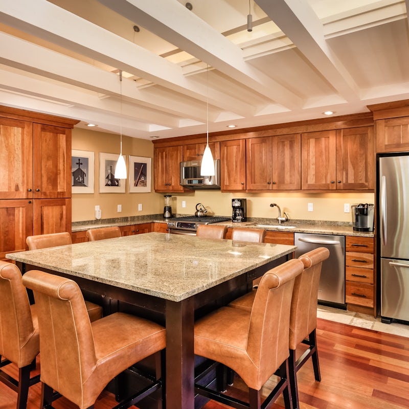 Entertain and cook from the open-plan kitchen