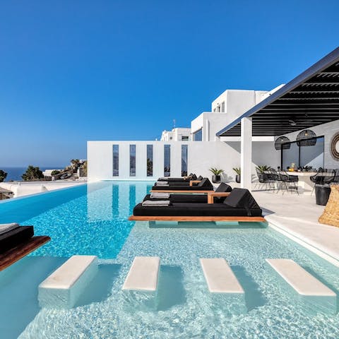 Take a refreshing dip in the infinity pool