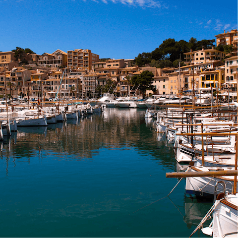 Visit the town of Sóller, about a fifty-minute drive away