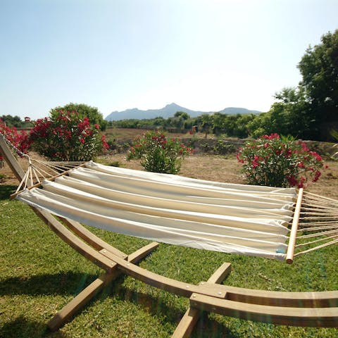 Grab your favourite book and get comfy in the hammock