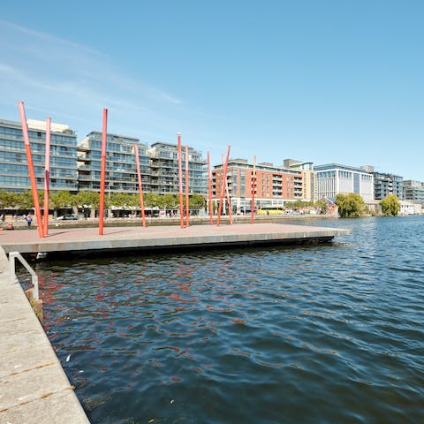 Explore your Docklands neighbourhood – Pearse Square Park is a nine-minute walk away