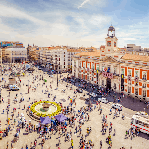 Reach the buzzing heart of Madrid in just a few minutes by metro