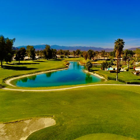 Practice your putt and golf swing at Palm Springs' array of world-class courses