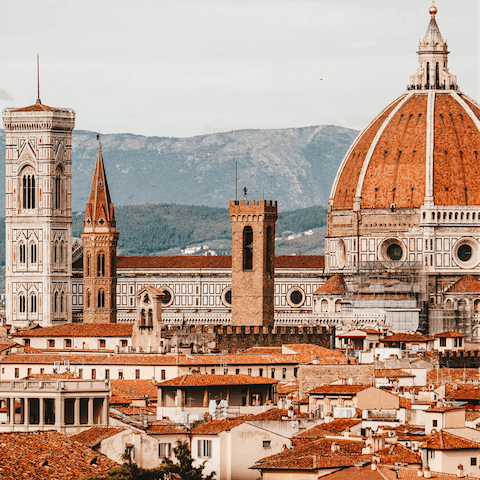 Head over to Florence for a day trip and explore its rich history