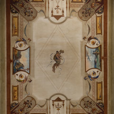 A fabulous fresco on the ceiling