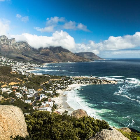 Take a short drive to Clifton and Camps Bay beaches
