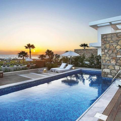 Cool off with an evening dip in your private pool