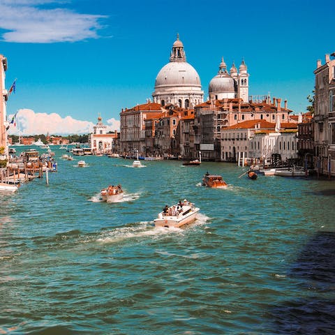 Explore the historic city by water taxi