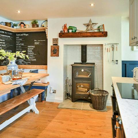 Get all cosy with a fire on those colder nights