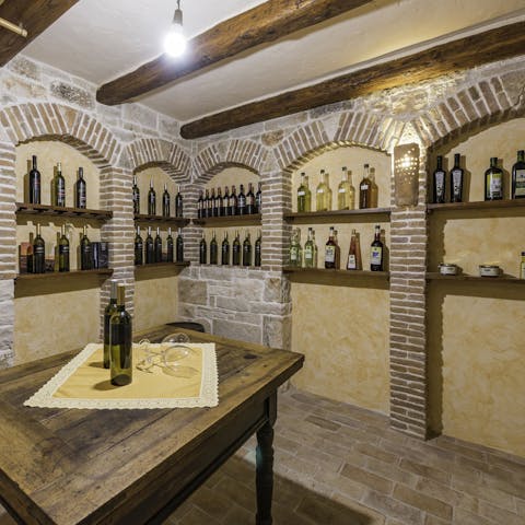 Sample the wines of the region from this private cellar 