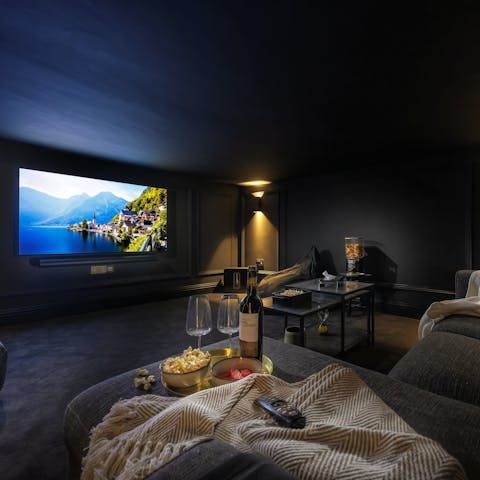 Hide away with film nights in the cinema room