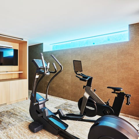 Work up a sweat in the privacy of your own at-home gym