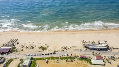 Hit the beach at Fonte de Telha, within easy walking distance