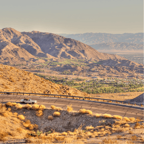 Explore the stunning desert landscapes of the Coachella Valley