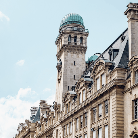 Visit the stunning Sorbonne building, close enough to the home to see it from the window
