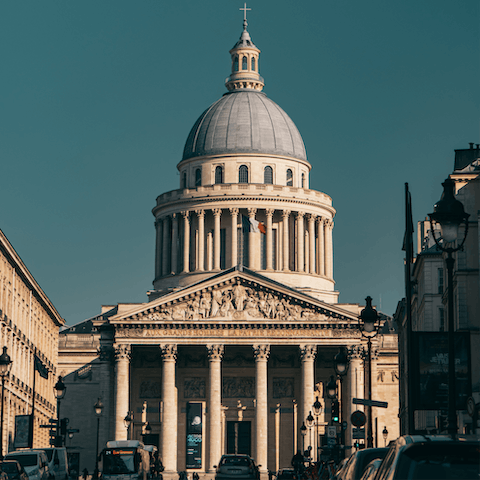 Take the short stroll over to the Panthéon, a breathtaking architectural masterpiece