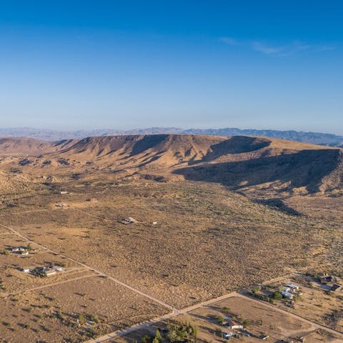 Reach the entryway to Pioneertown Mountains Preserve in less than ten minutes