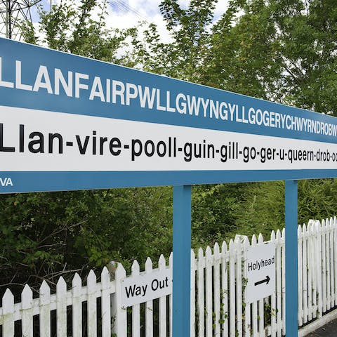 Explore the village that boasts the longest name in Britain – just 1 mile away