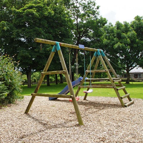 Keep the kids entertained at the on-site playground 