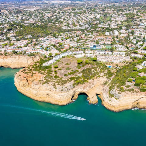 Walk to the Praia do Vale de Centeanes, only 700 metres away from here