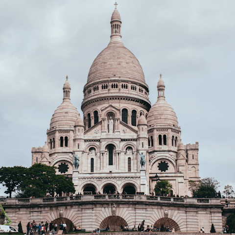 Pay a trip to see the Sacré-Cœur, just a short stroll from your door