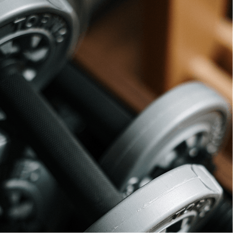 Stay on top of your fitness goals with a workout at the communal gym