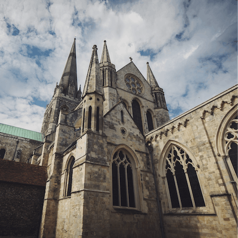 Tour the historic city of Chichester with its towering cathedral