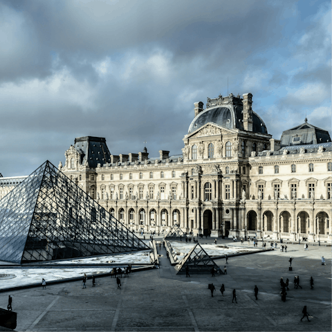 Be inspired at the Louvre – a short walk away