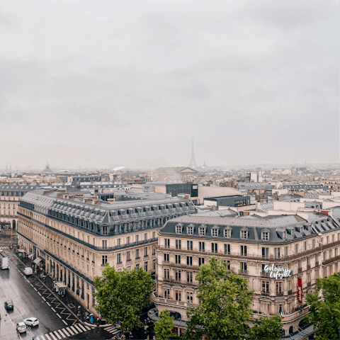 Do some shopping on the buzzing Boulevard Haussmann