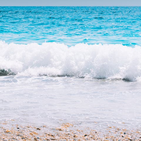 Have a stroll along the Crete coast, 800 metres away