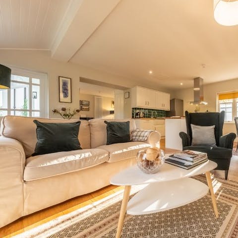 Look forward to spending cooler evenings in front of the wood-burning stove