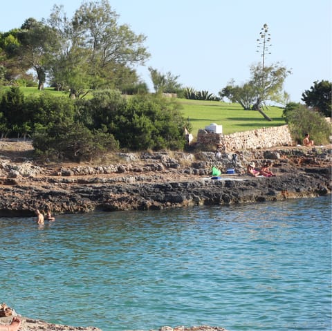 Explore the island's beautiful beaches and coves – Portocolom is a short drive away