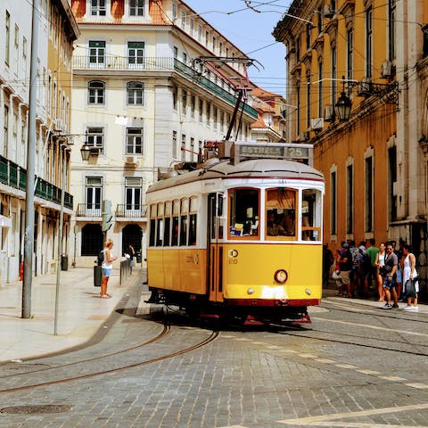 Take a trip around the city on the iconic Lisbon tram